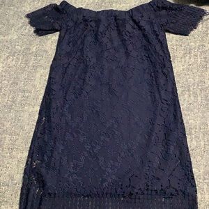 Navy blue lace dress